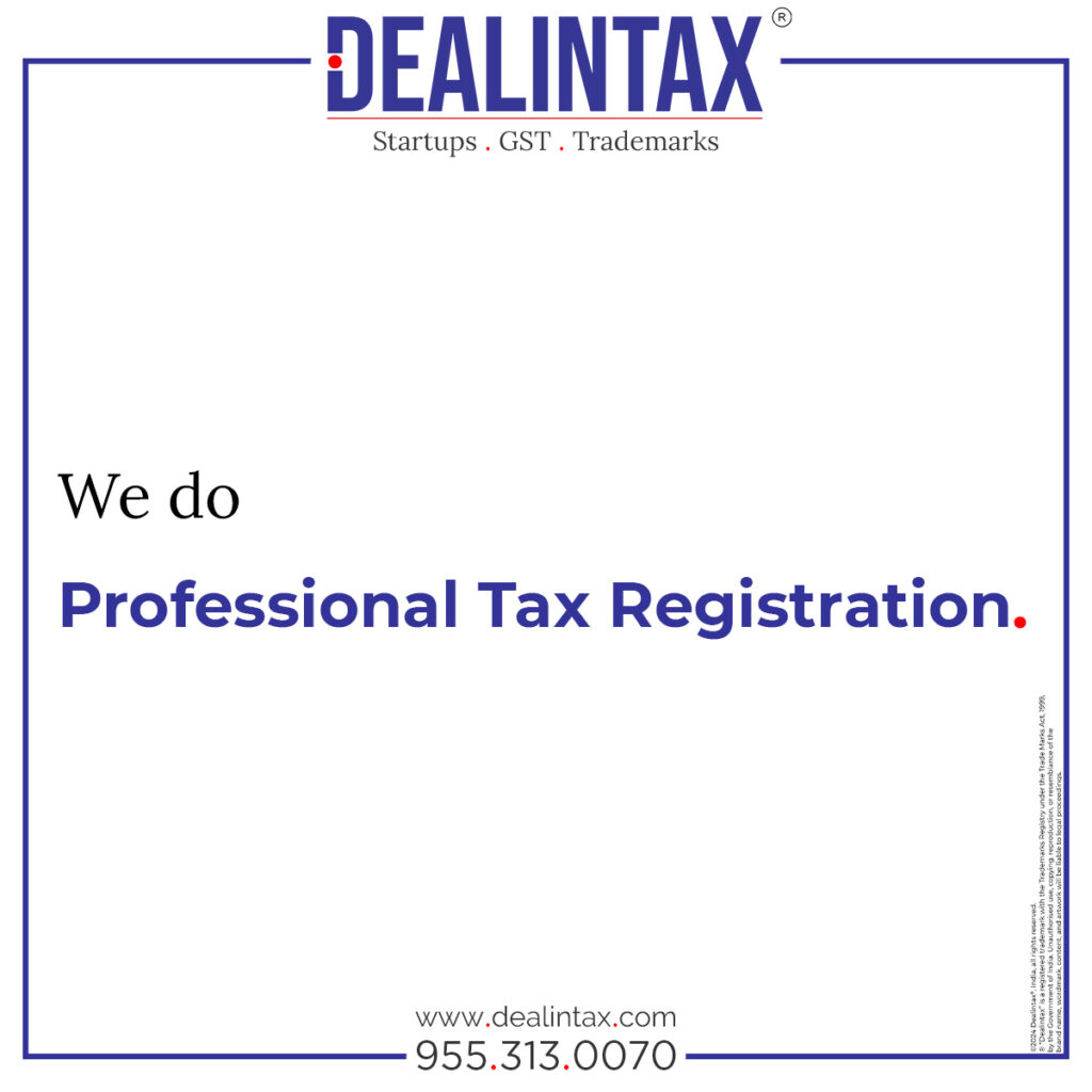 Professional Tax  By Sunshine Dealintax & Co