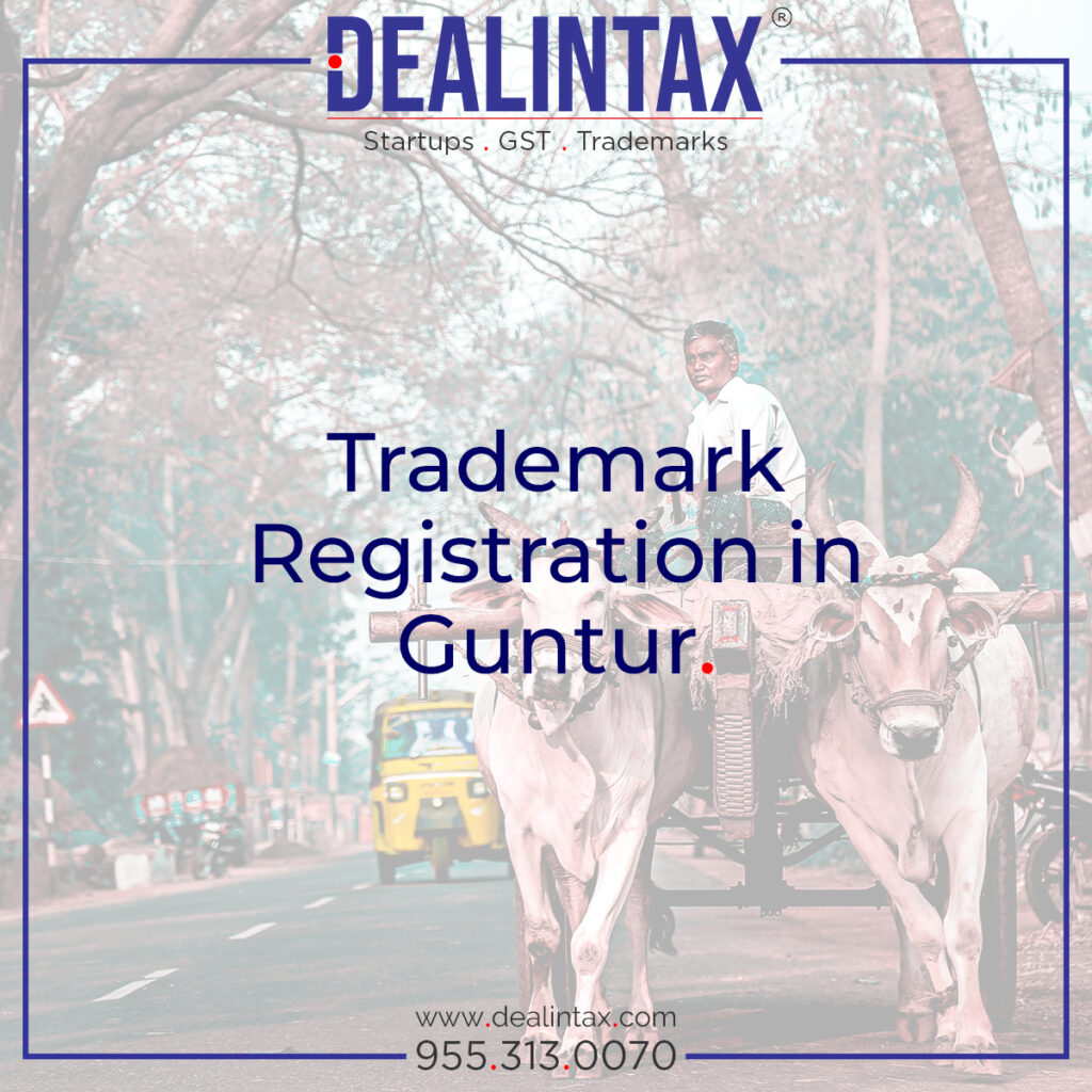 Trademark registration services in Guntur for businesses, startups, and individuals – brand protection and TM filing assistance by Dealintax.